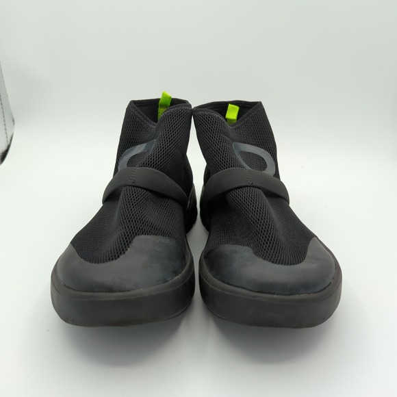 OOFOS OOMG High Black Mesh Slip On Sneakers Ankle Boots Recovery Womens 7 EU 38 - Picture 3 of 8